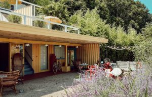 Plano de distribucion en casas modulares con contenedores